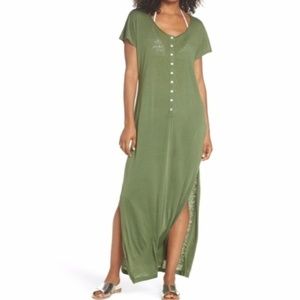 NWT Green Leith CoverUp Maxi Dress Size XS